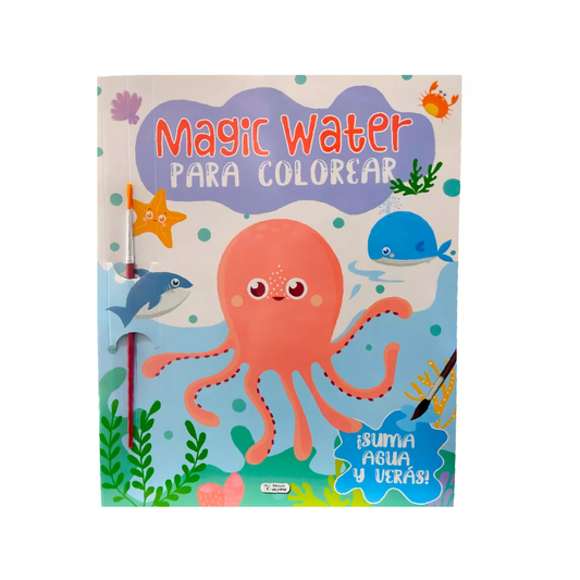 Libro Para Colorear Magic Water Pulpo Plow