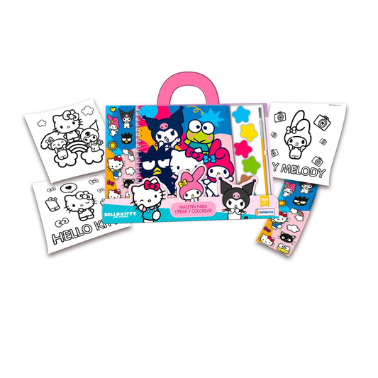 Set De Arte Maletín Crear y Colorear Hello Kitty Tapimovil