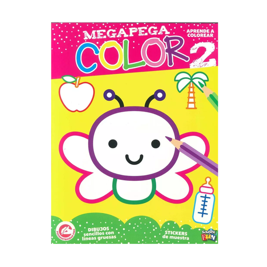 Libro Para Colorear Mega Pega Color 1 Plow