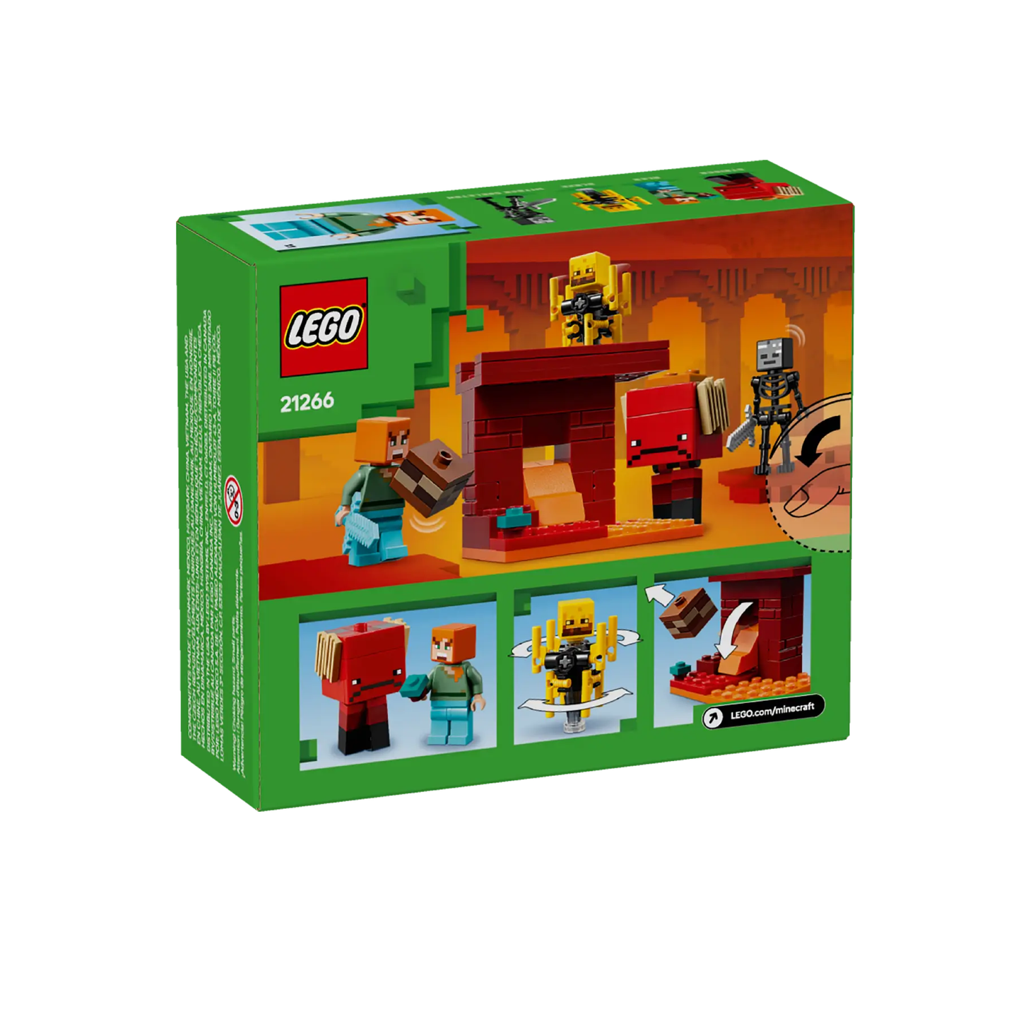 Lego Minecraft La Batalla De Lava Del Inframundo