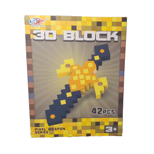 Espada De Goma Eva 3D 42 Piezas Pixel Weapon Series