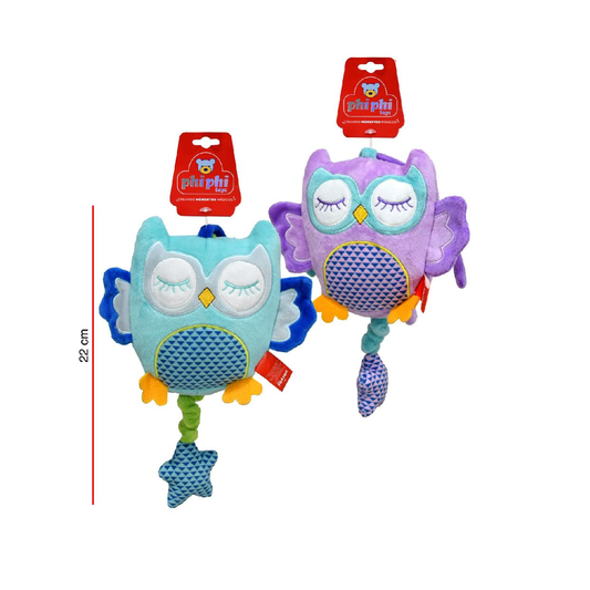 Peluche Cunero Musical Buho 22 Cm PhiPhiToys