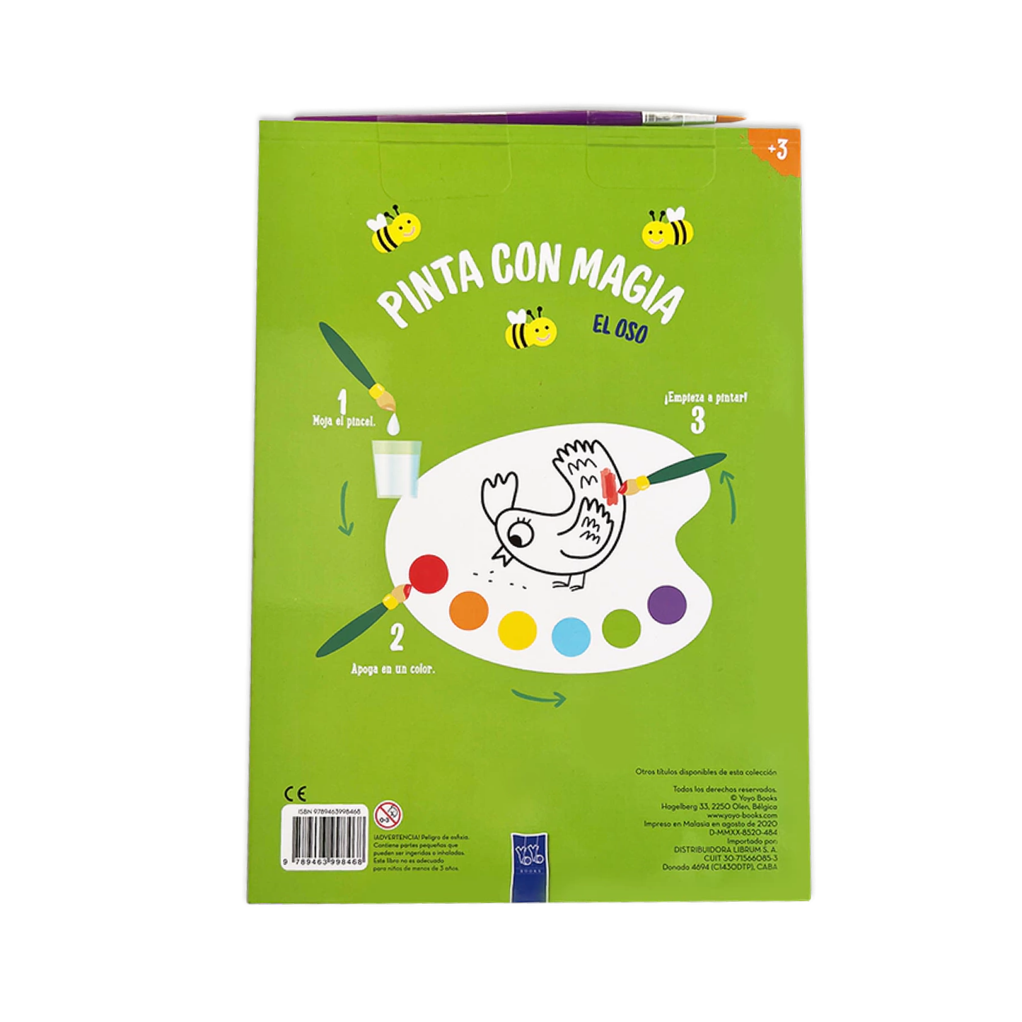 Libro Pinta Con Magia El Oso Yoyo