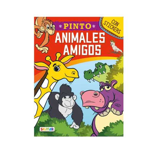 Libro Para Colorear Pinto Animales Sigmar