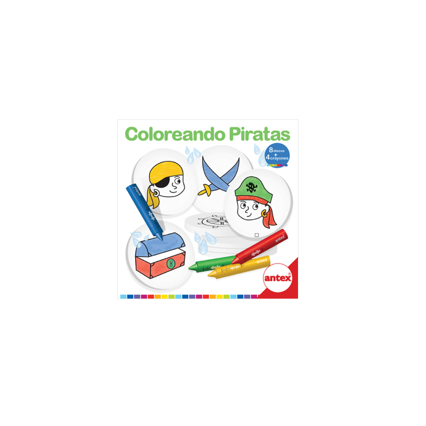 Crayones Coloreando Piratas Antex