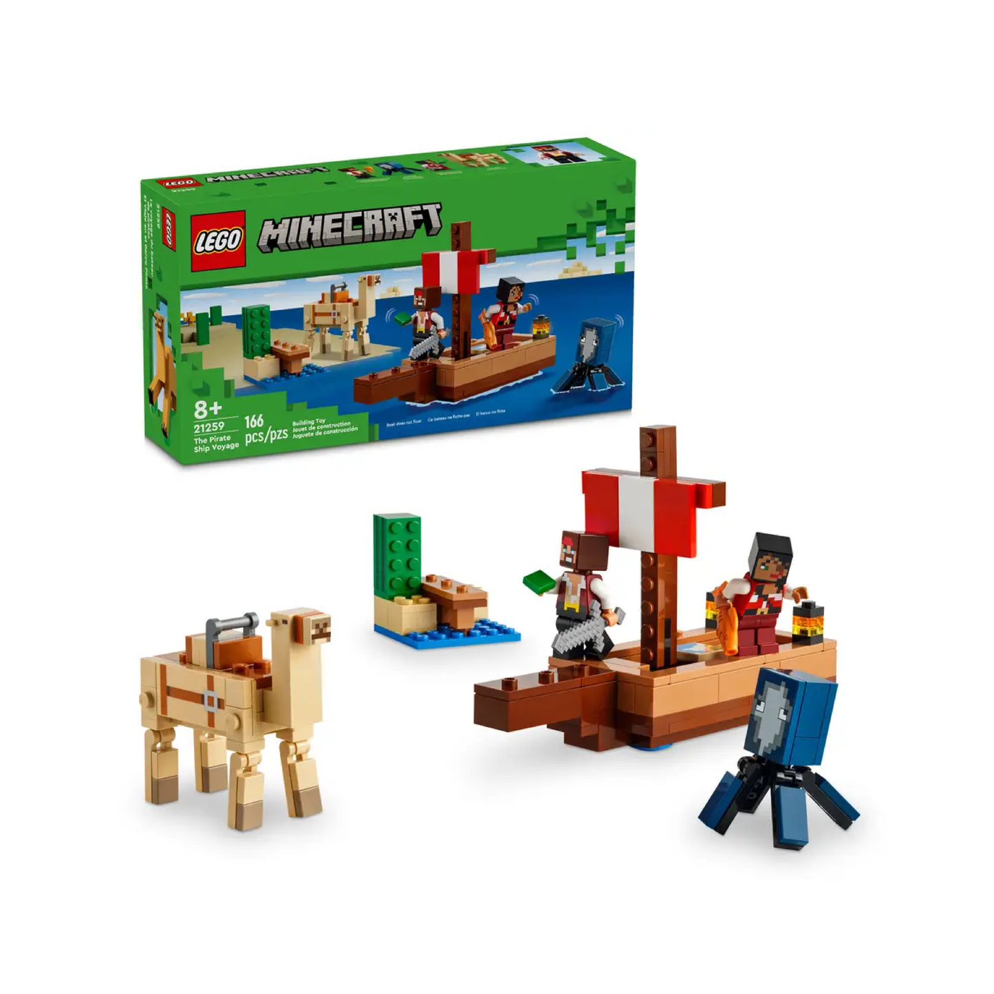 Lego Minecraft El Viaje En El Barco Pirata