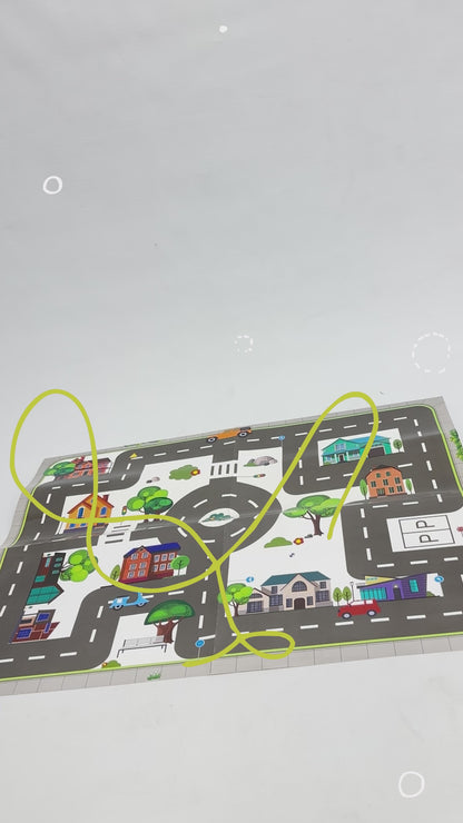 Juliana y Julian City Cars Al rescate Con Lamina Para Jugar