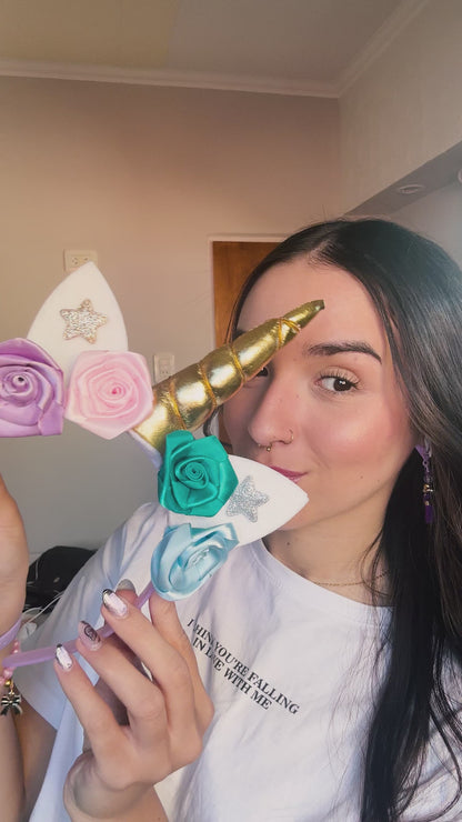 Juliana I love unicorns Vinchas y Bijou