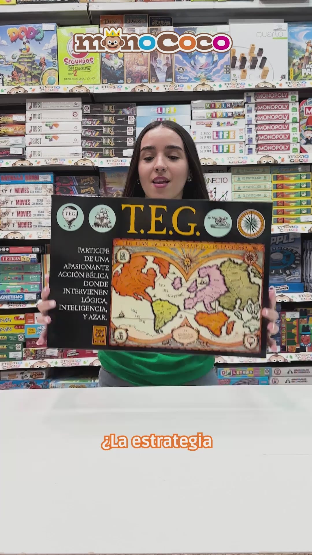 80110YET — Juego De Mesa TEG Clasico Tactica Estrategia De Guerra