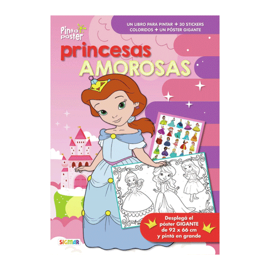 Libro Princesas Amorosas - Colección Pinto Póster