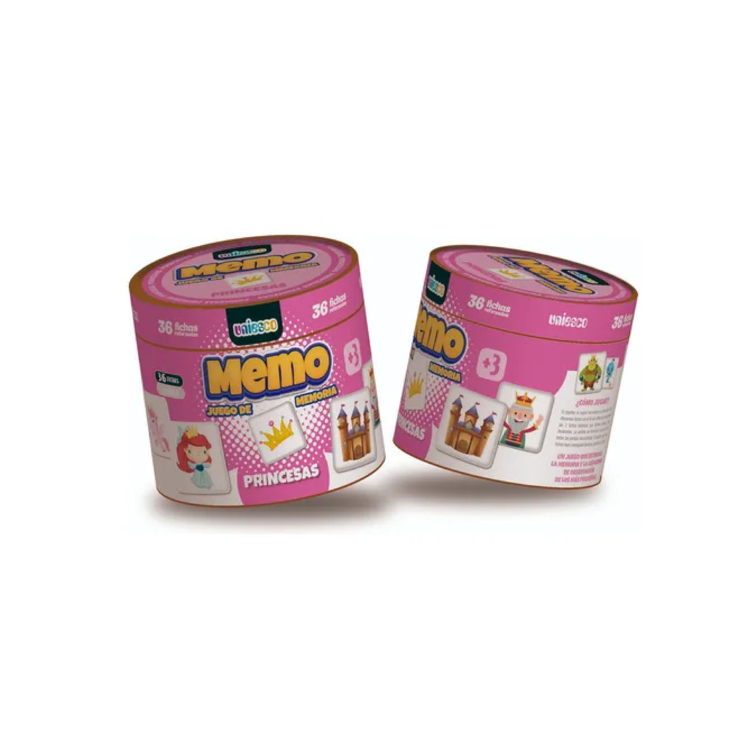 Juego De Mesa Memoria Memo Princesas Uniesco