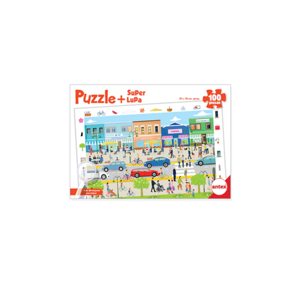 Puzzle + Super Lupa 100 Piezas Surtido Antex