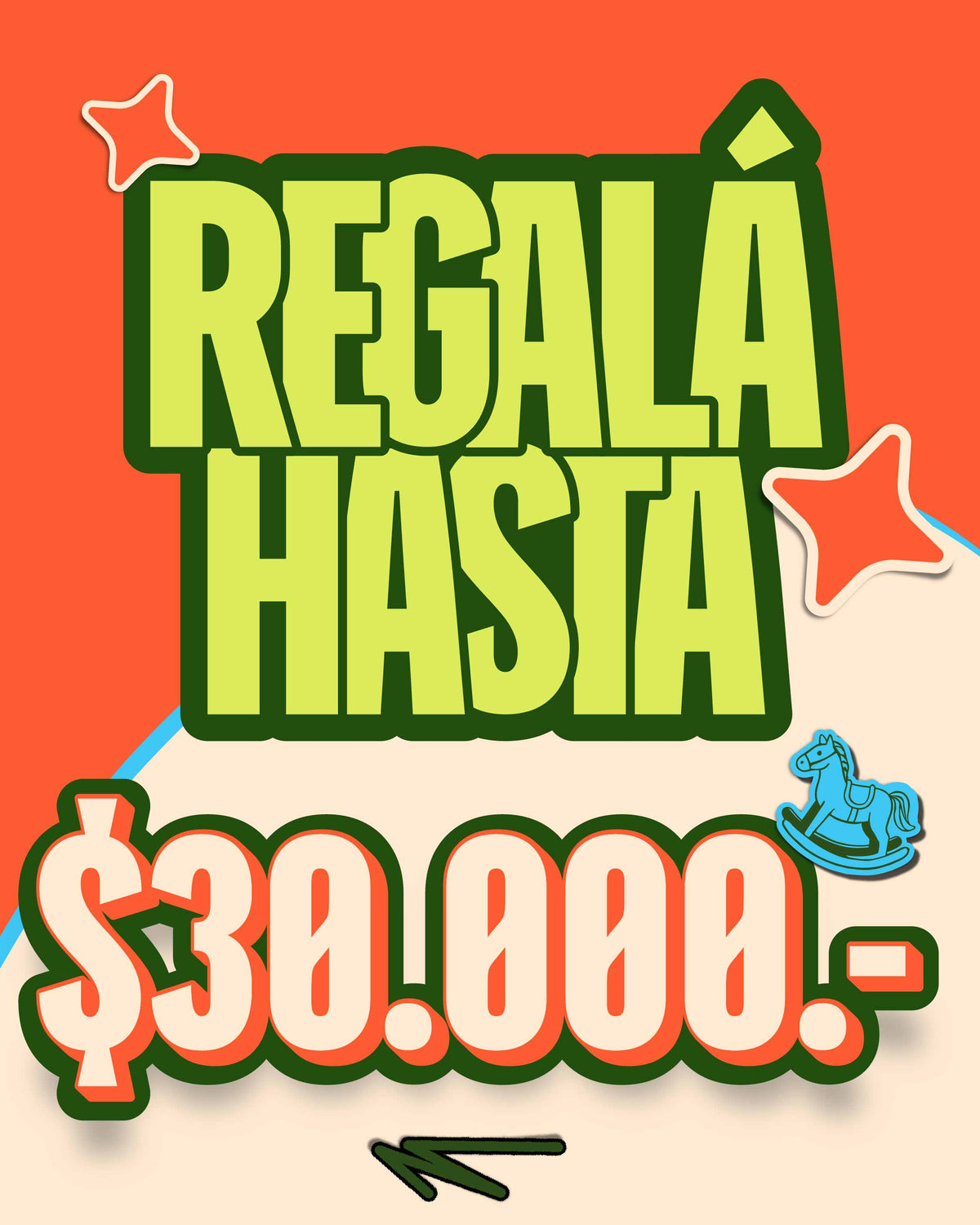 Regala con $30.000