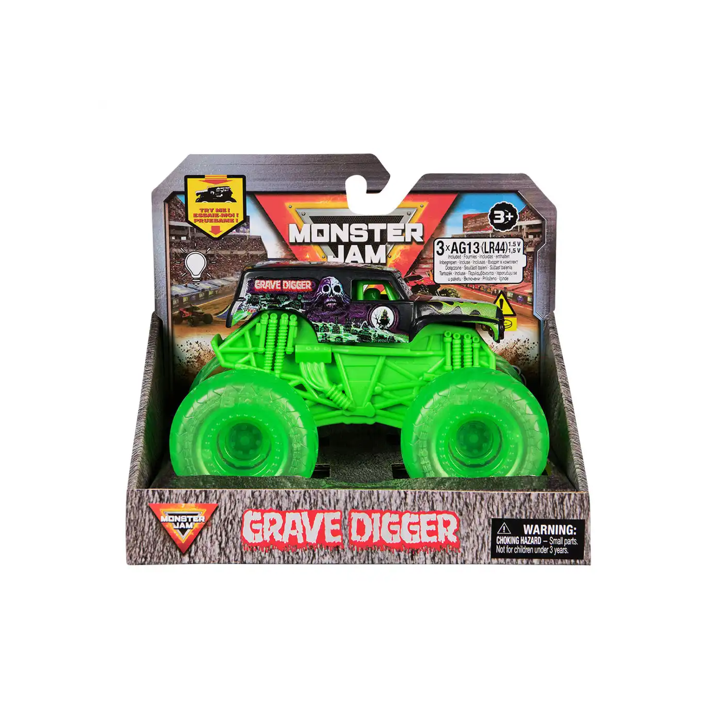 Vehículo Con Ruedas Luminosas Monster Jam Caffaro