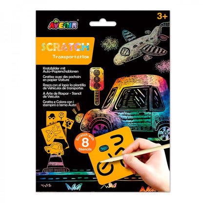 Scratch con Stencil - Transportes