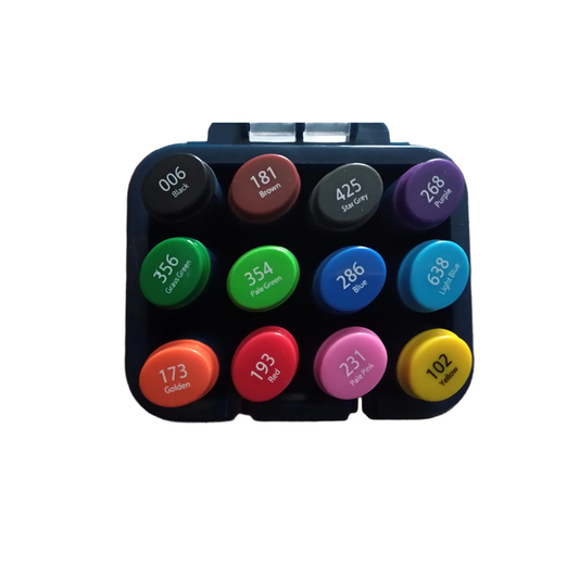 Marcadores Mooving Sketch Artist Doble Punta X12 Coloring Mooving