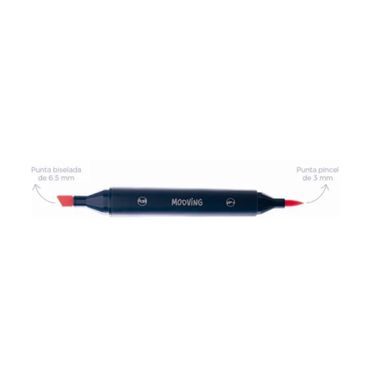 Marcadores Mooving Sketch Artist Doble Punta X60 Coloring Mooving