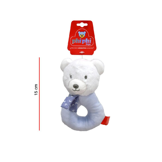 Peluche Oso Sonajero Con Agarre 15 Cm PhiPhiToys