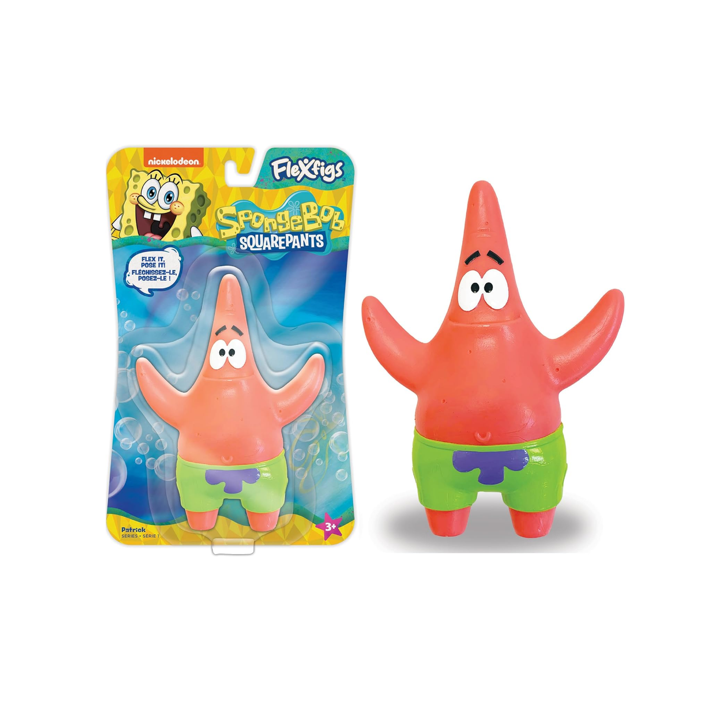 Figura Flexible Bob Esponja Flexfigs Tapimovil