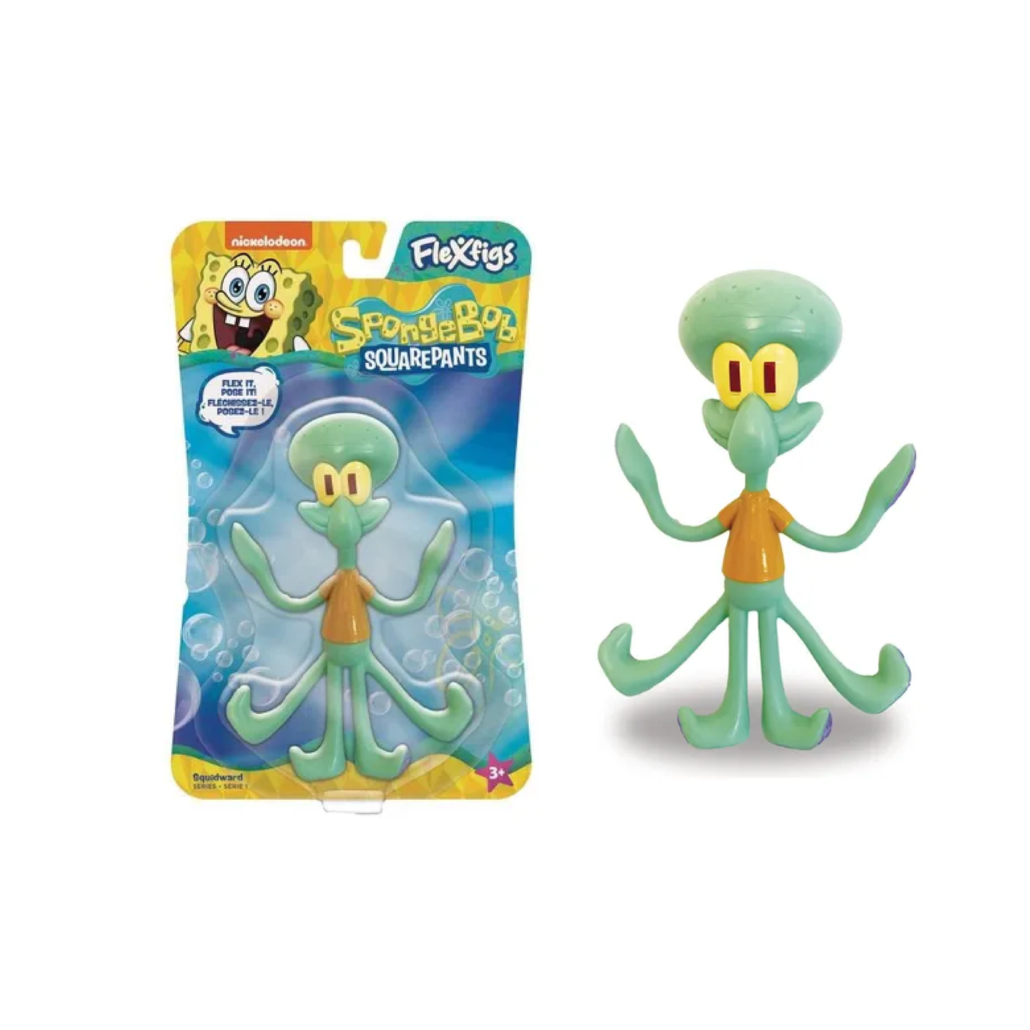 Figura Flexible Bob Esponja Flexfigs Tapimovil