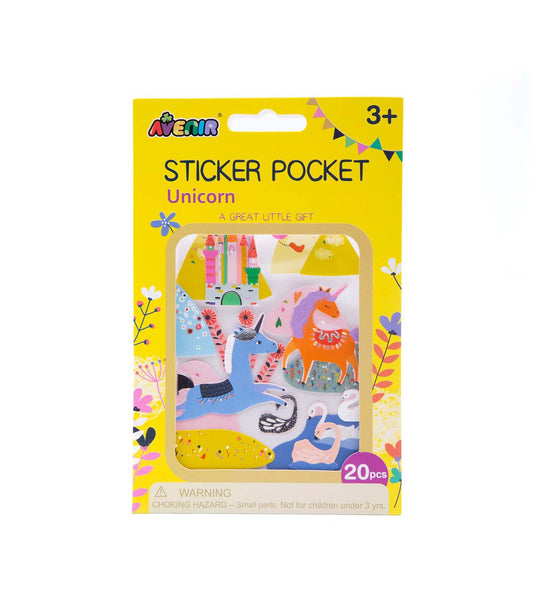 Sticker Pocket - Unicornios