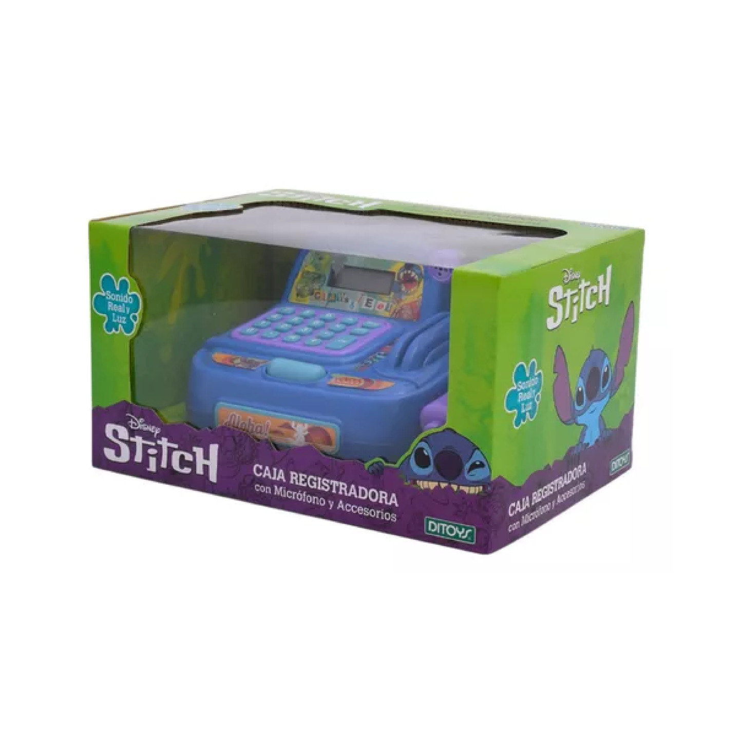 Caja Registradora Con Micrófono, Luces Y Sonido Stitch Ditoys