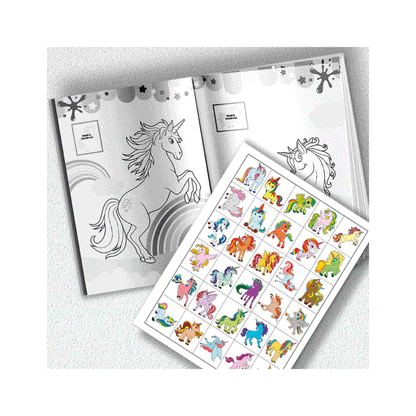 Libro Pinto Póster - Unicornios Enormes