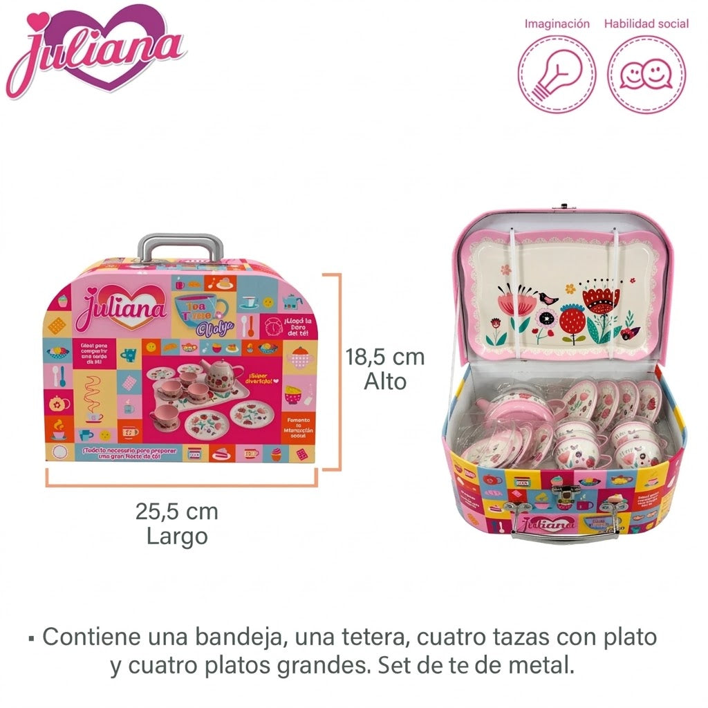 Juliana Juego De Té - Tea Time Valija