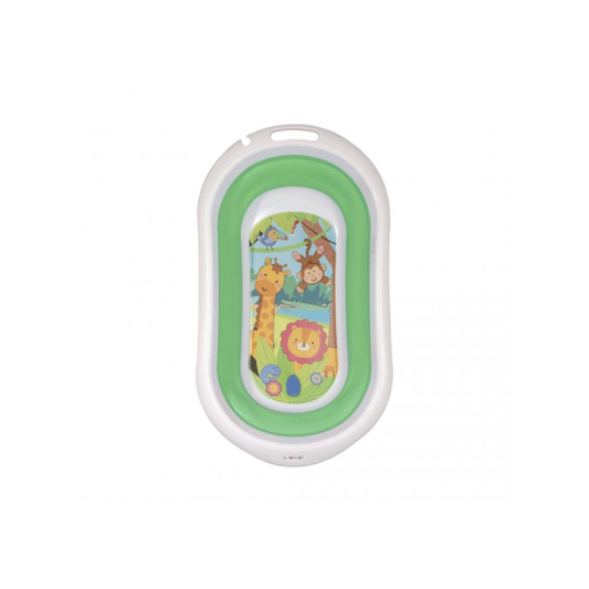 Bañera Plegable Estampada Verde