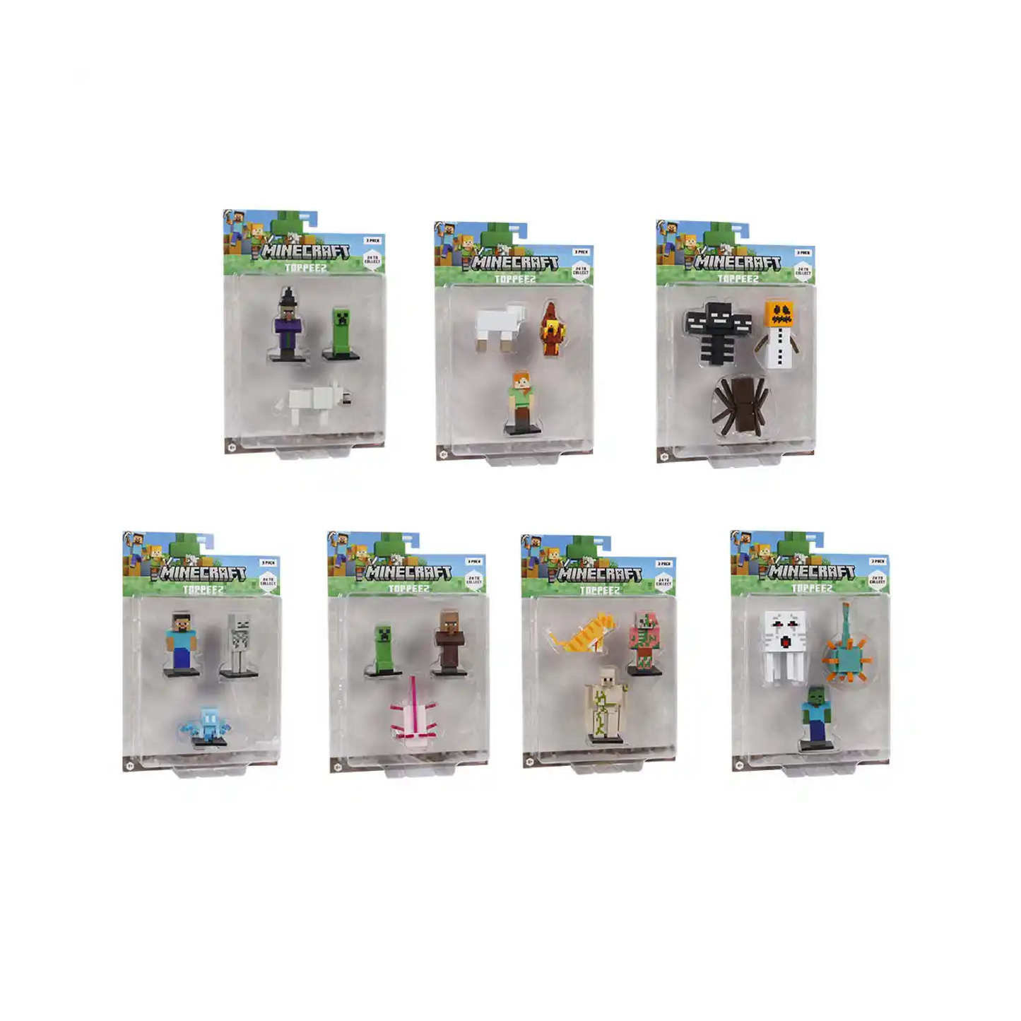 Figura Coleccionable X3 Minecraft Caffaro