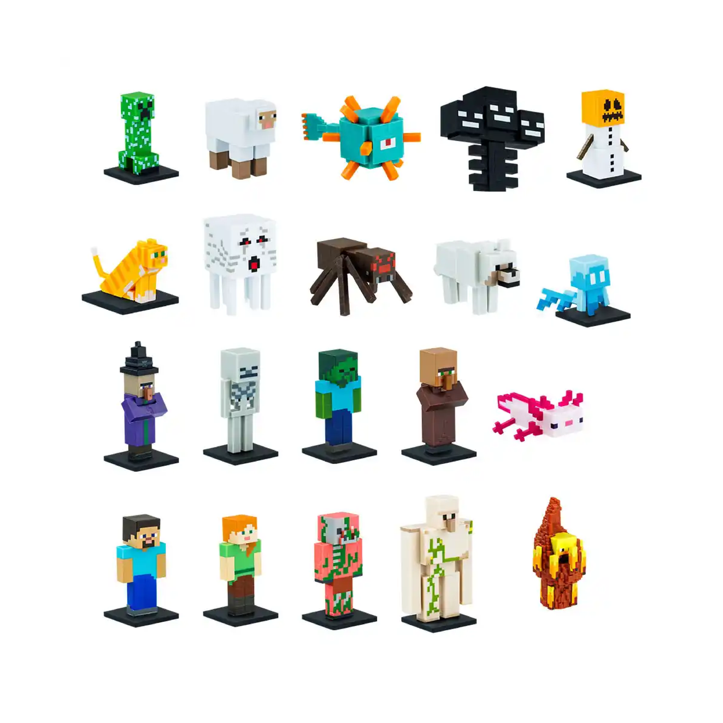Figura Coleccionable X3 Minecraft Caffaro