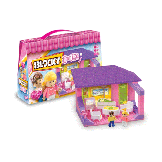 Blocky House Living - 80 Piezas