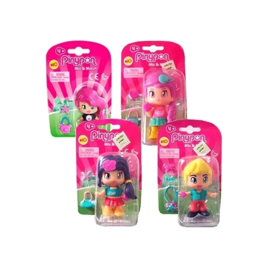 Muñeca Mix Y Match Pinypon Niña Violeta Caffaro 15576