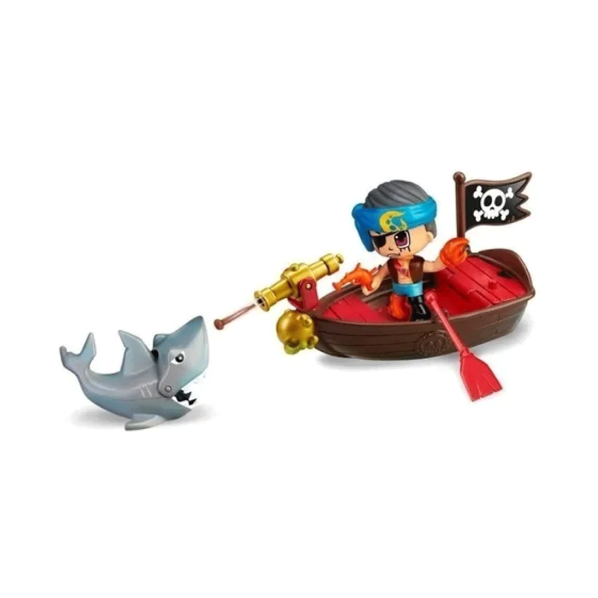 Pinypon Action Bote Pirata Figura Tiburon New