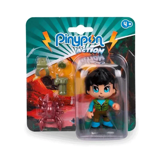 Pinypon Action Wild Figura + Animal Salvaje Y Acesorios