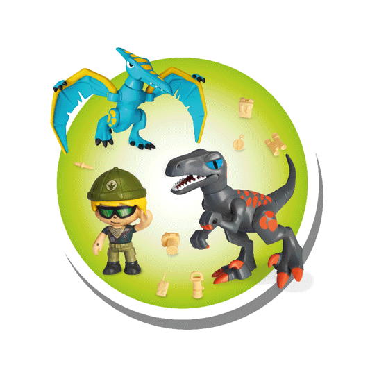 Pinypon Action Pack de 2 Dinosaurios 
