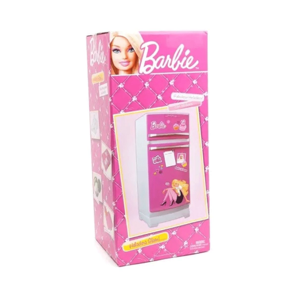 Heladera Barbie Original Con Accesorios Y Stickers