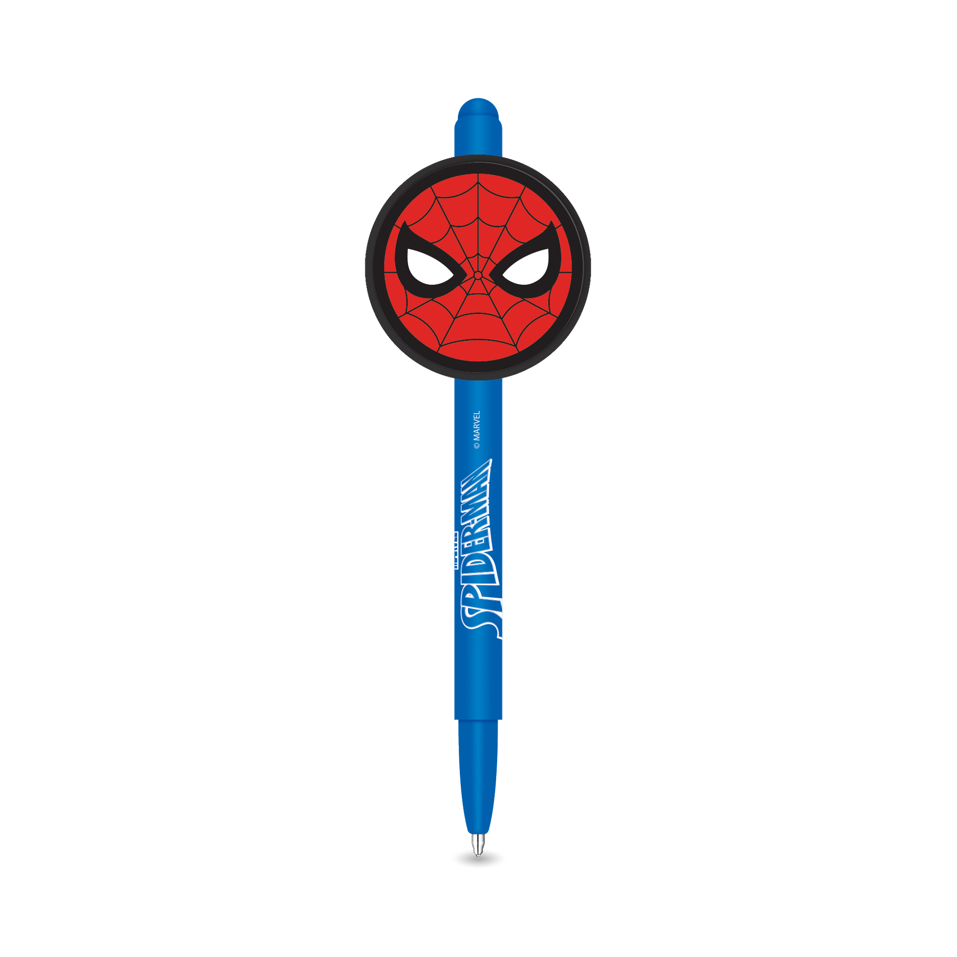 Lapicera Spiderman Squishy Pen Tinta Azul