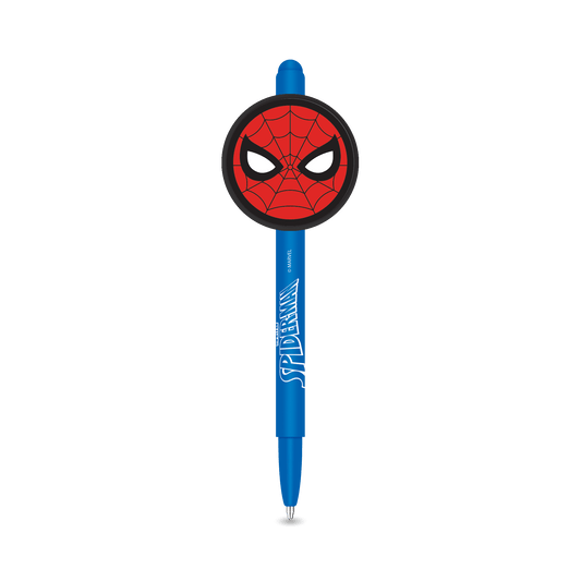 Lapicera Spiderman Squishy Pen Tinta Azul