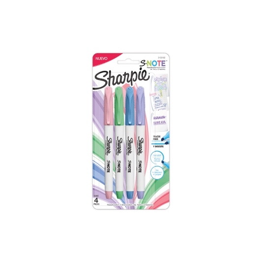 Marcadores Sharpie Note HL CD4 PASTEL