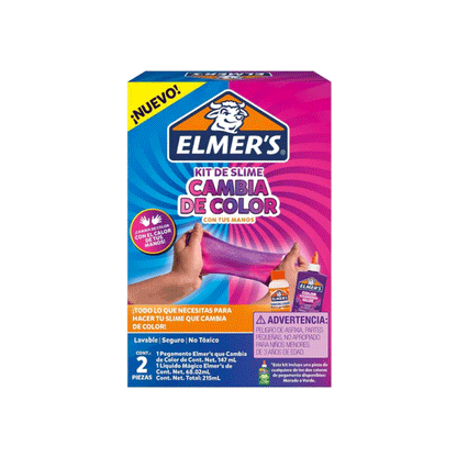 Kit Elmers Slime Cambia De Color