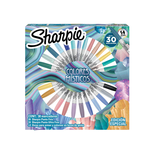 Marcadores Sharpie x 30 Colores Místicos