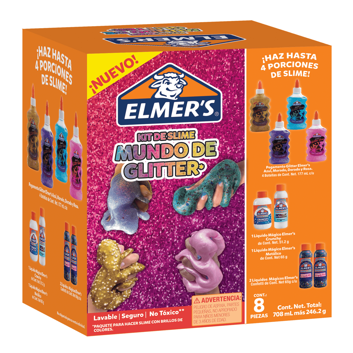 Kit Elmers Slime Mundo Glitter 