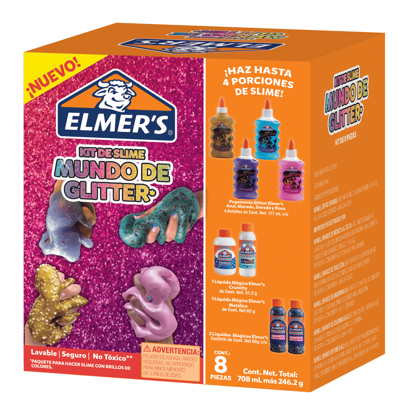 Kit Elmers Slime Mundo Glitter