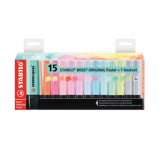 Resaltador Boss Pastel Desket X15