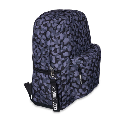 Mochila Espalda Talbot Wanderlust Black Print 2 Cierres