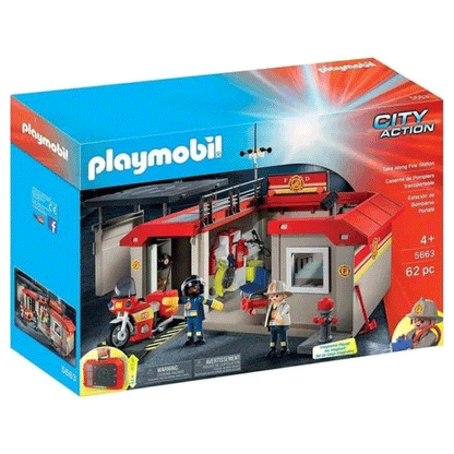 Playmobil 5663 Maletin Estacion De Bomberos Intek Mundomania