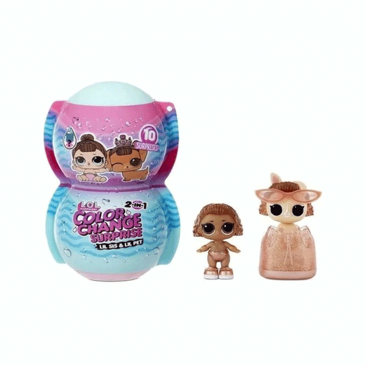 Muñeca Lol Surprise Color Change Sister + Pet Wabro