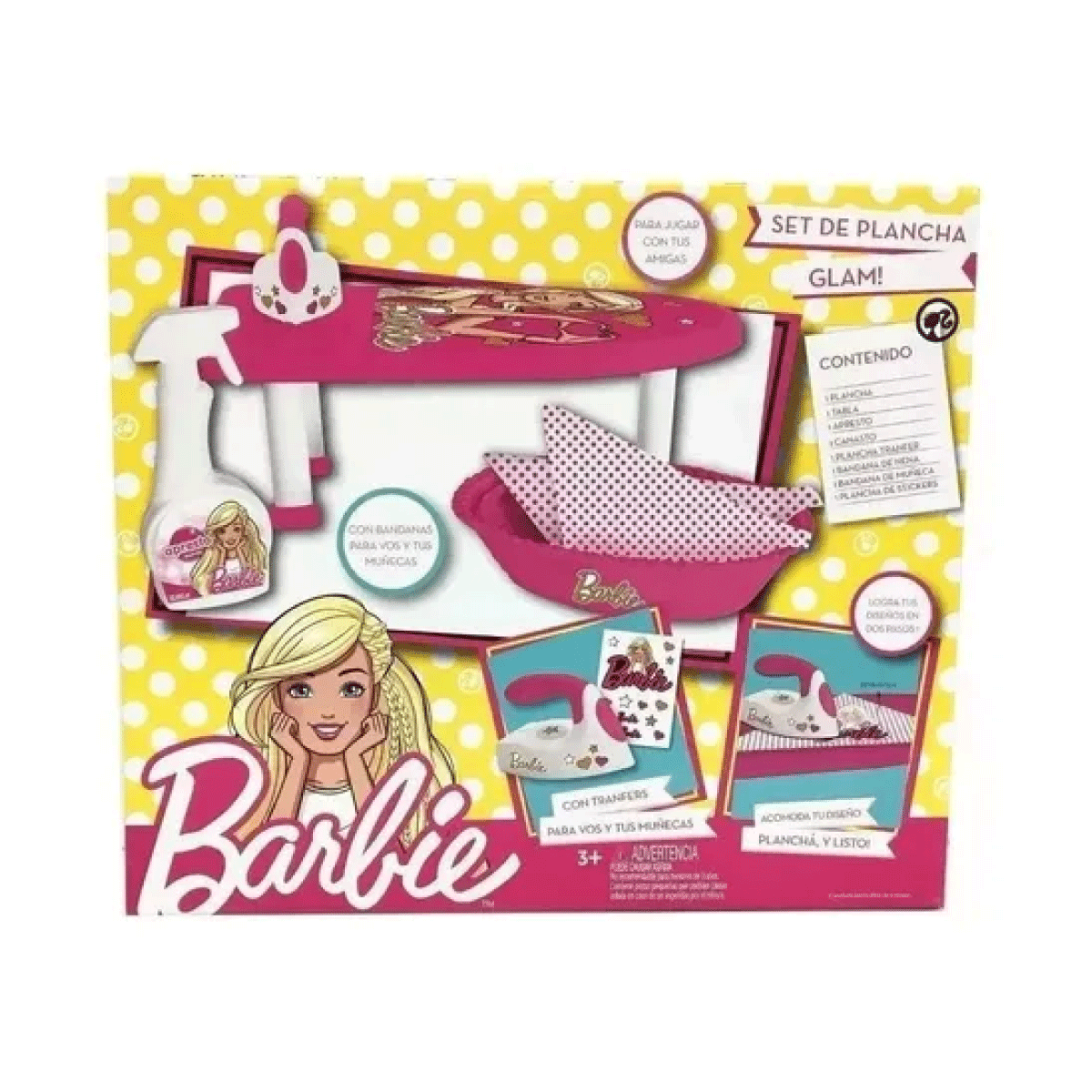 Barbie Set De Plancha Chica Glam Miniplay 652