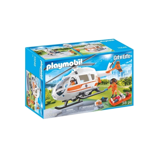Helicóptero De Rescate City Life Playmobil
